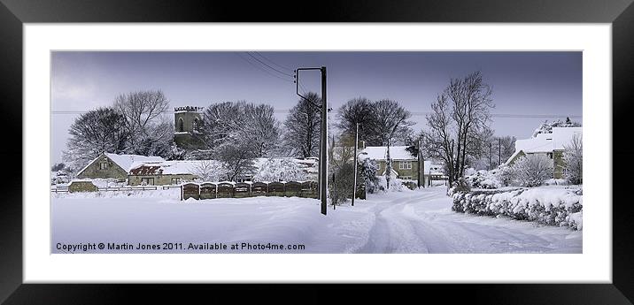 The Frozen Hamlet Framed Mounted Print by K7 Photography