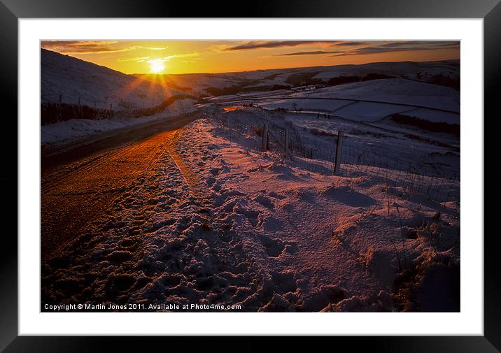 Sundown in the Hope Valley Framed Mounted Print by K7 Photography