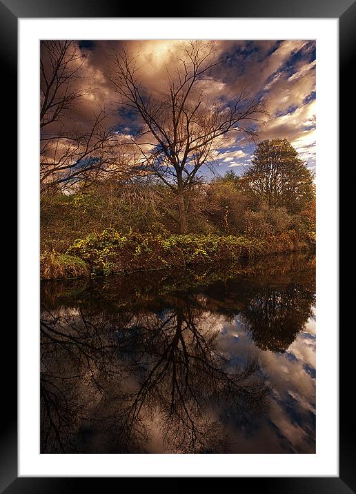 Blue Sky Reflections Framed Mounted Print by K7 Photography