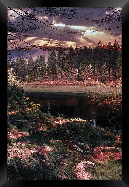 The Ouzeldon Clough Sunset Framed Print by K7 Photography