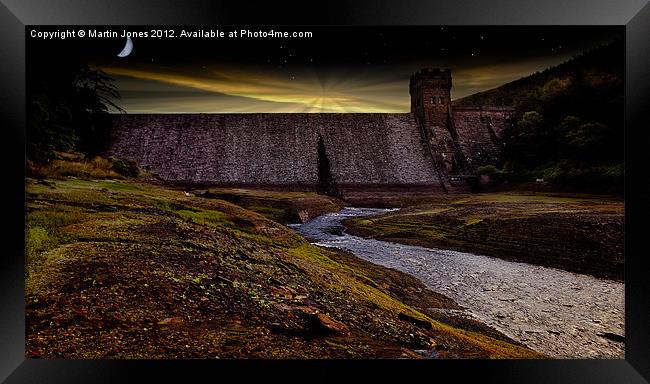 Last Light at Howden Dam Framed Print by K7 Photography