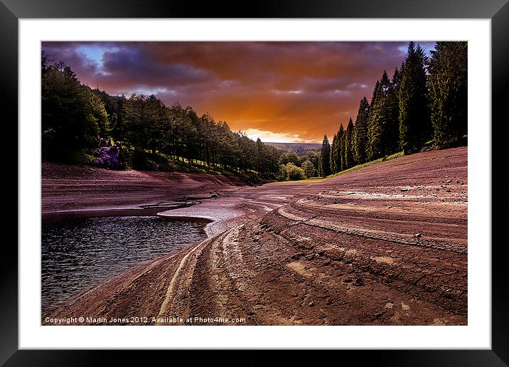 Sunset over Ouzeldon Framed Mounted Print by K7 Photography