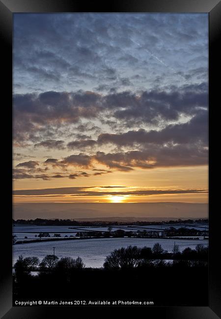 South Yorkshire Sunset Framed Print by K7 Photography
