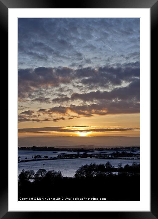 South Yorkshire Sunset Framed Mounted Print by K7 Photography