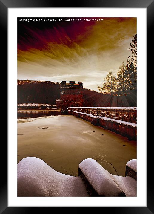 Ice on the Dam Framed Mounted Print by K7 Photography