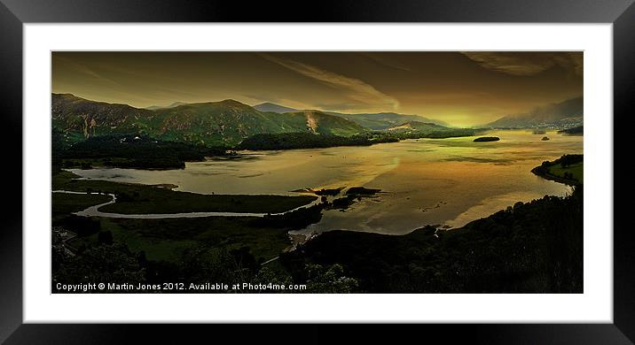 Derwent Water Vista Framed Mounted Print by K7 Photography