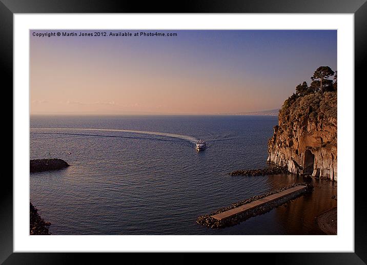 Sorrento Evening Framed Mounted Print by K7 Photography