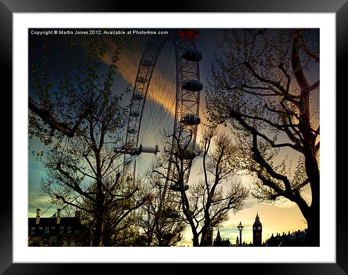 Sundown at the Eye Framed Mounted Print by K7 Photography