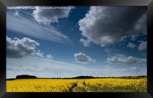 Cloudscape over South Yorkshire Framed Print by K7 Photography