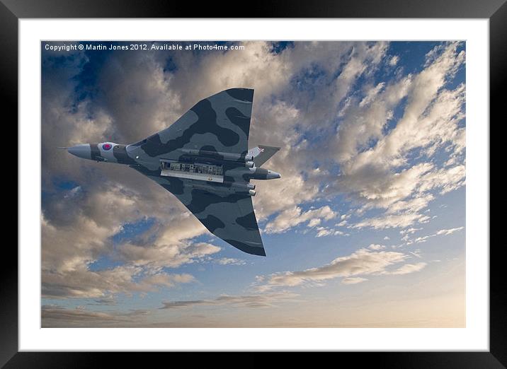 Avro Vulcan Sunset Framed Mounted Print by K7 Photography