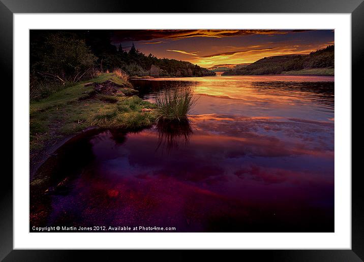 Reservoir Reflections Framed Mounted Print by K7 Photography