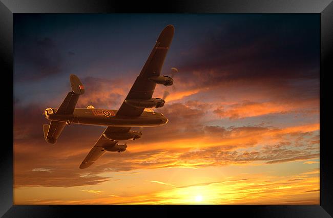 Lancaster Sunset Framed Print by K7 Photography