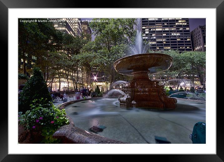 Bryant Park, NYC Framed Mounted Print by K7 Photography