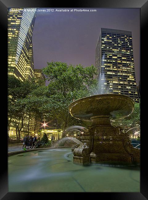 Bryant Park NYC Framed Print by K7 Photography