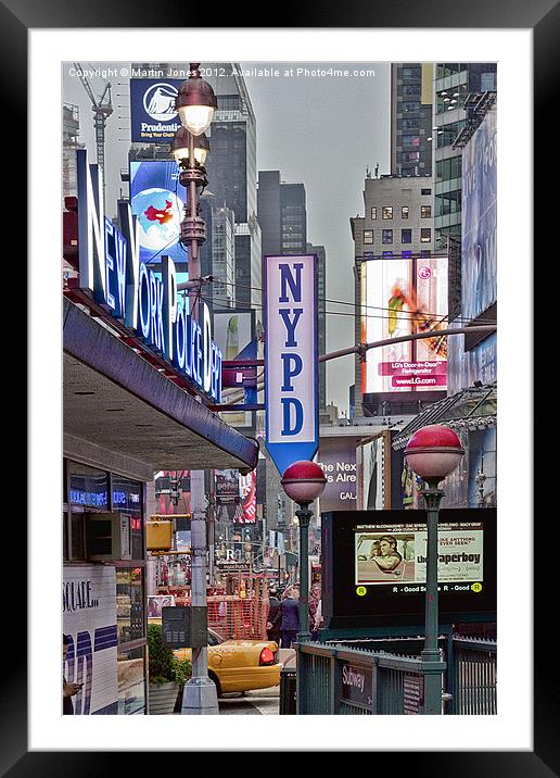 Times Sqaure Framed Mounted Print by K7 Photography