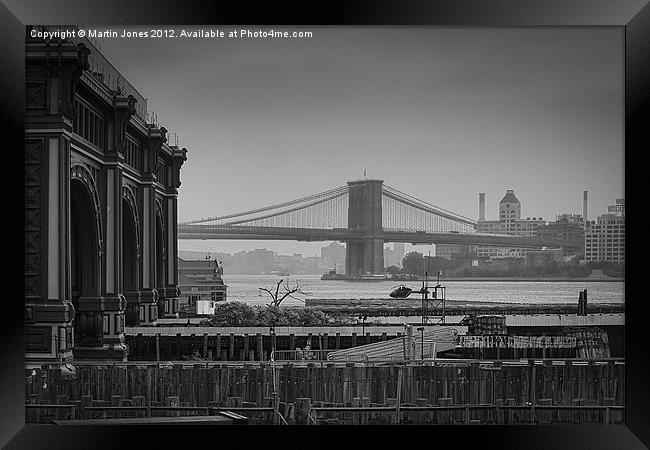 Brooklyn Bridge Framed Print by K7 Photography