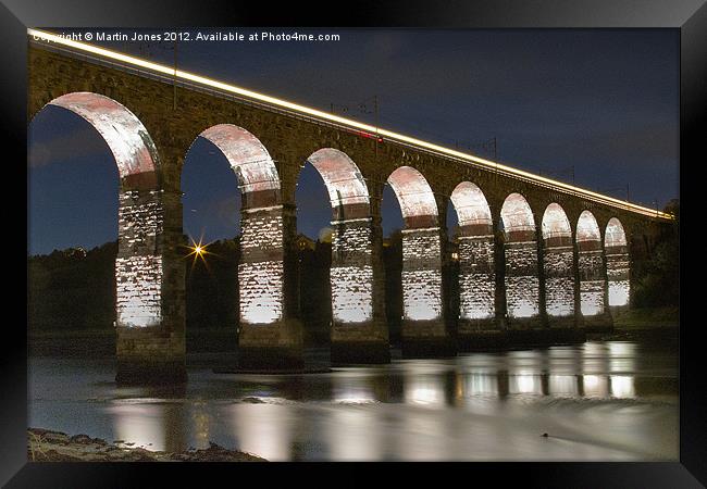 Royal Border Bridge Illuminations Framed Print by K7 Photography