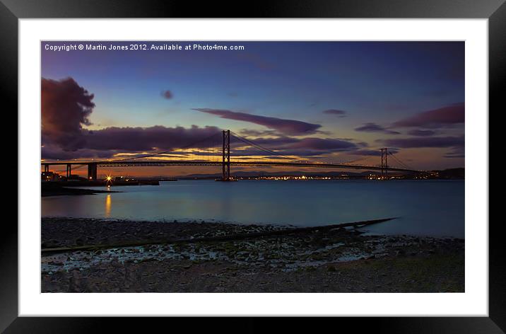 Forth Road Bridge Sunset Framed Mounted Print by K7 Photography