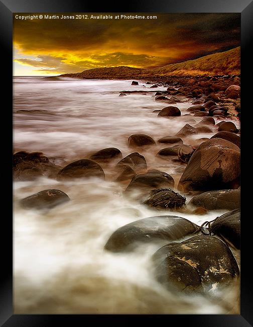 Sunrise on the Rocks Framed Print by K7 Photography