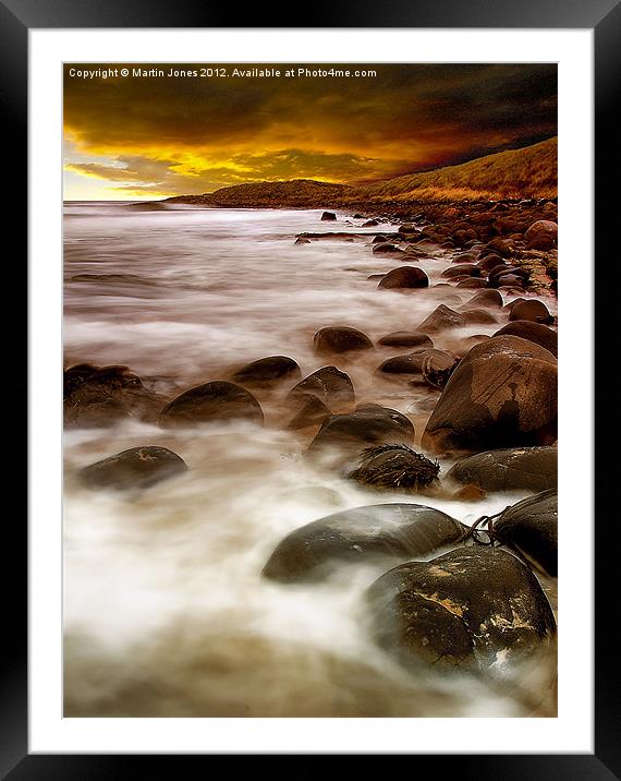 Sunrise on the Rocks Framed Mounted Print by K7 Photography