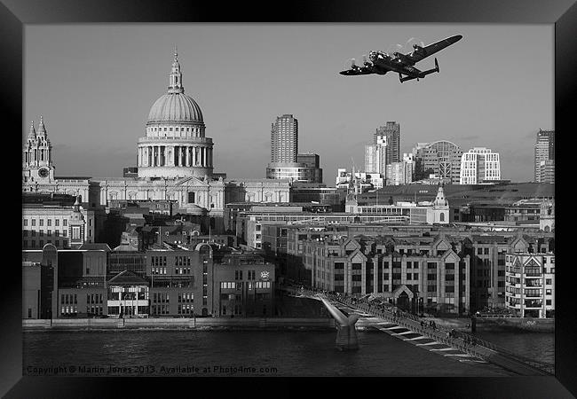 Lancaster over London Framed Print by K7 Photography