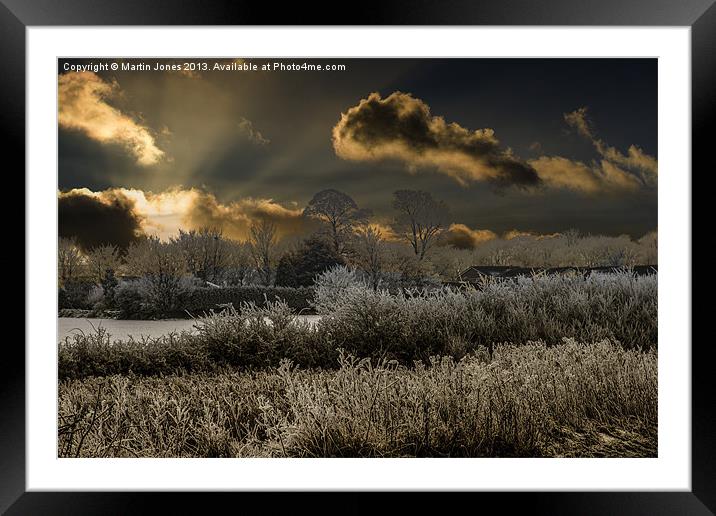 Winter comes to Throapham Framed Mounted Print by K7 Photography