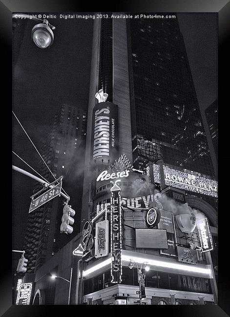 West 48th Street, NYC Framed Print by K7 Photography