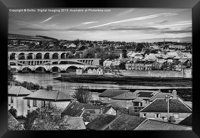 Rooftops of Berwick Framed Print by K7 Photography