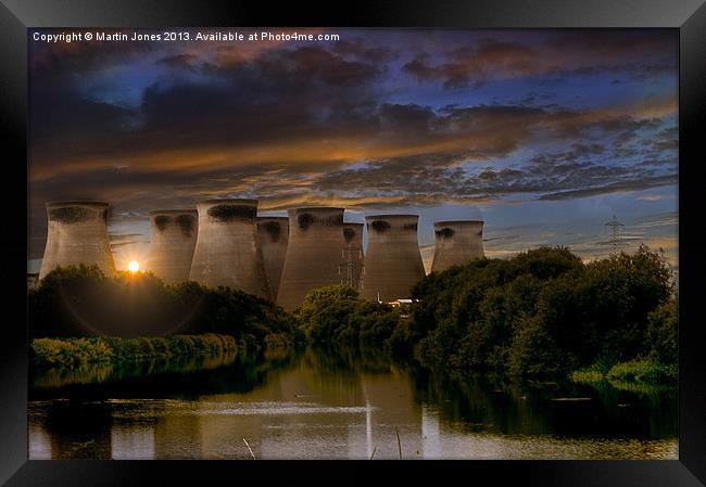 Ferrybridge Power Station Sunset Framed Print by K7 Photography