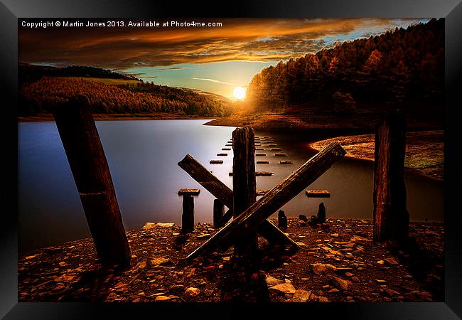 Pillars of Derwent Sunrise Framed Print by K7 Photography