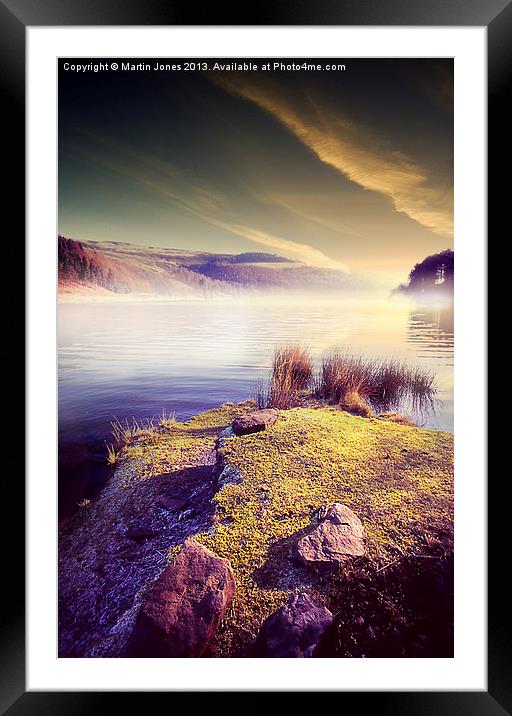 Enchanting Misty Morning at Derwent Reservoir Framed Mounted Print by K7 Photography