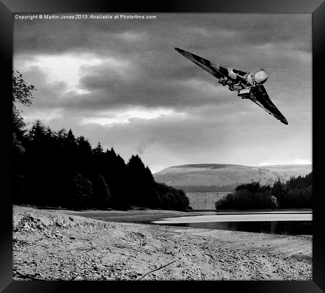 Vulcan over Derwent Framed Print by K7 Photography