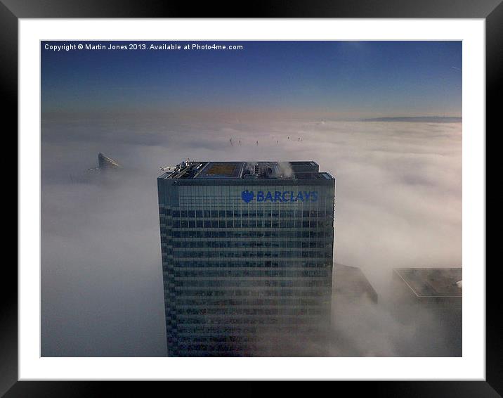 London City Fog Framed Mounted Print by K7 Photography