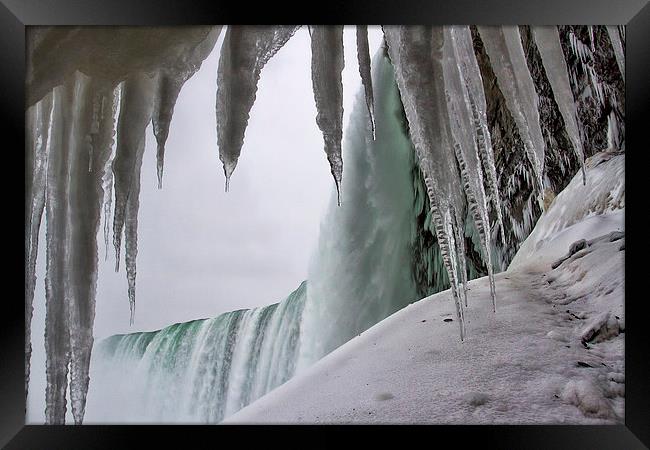 Niagara Freeze Framed Print by K7 Photography
