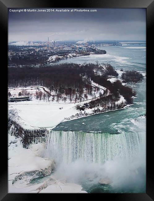 Awe inspiring View of Niagara Falls Framed Print by K7 Photography