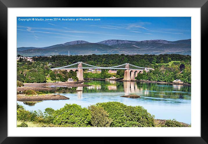 The Menai Bridge Framed Mounted Print by K7 Photography