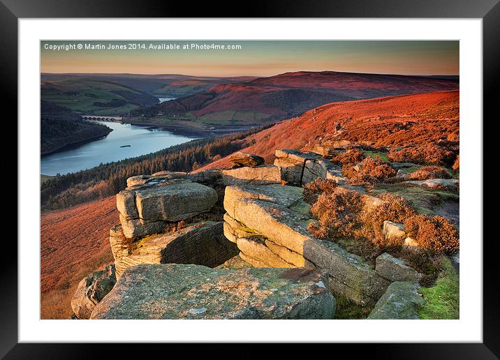  Bamford Edge Sundown Framed Mounted Print by K7 Photography