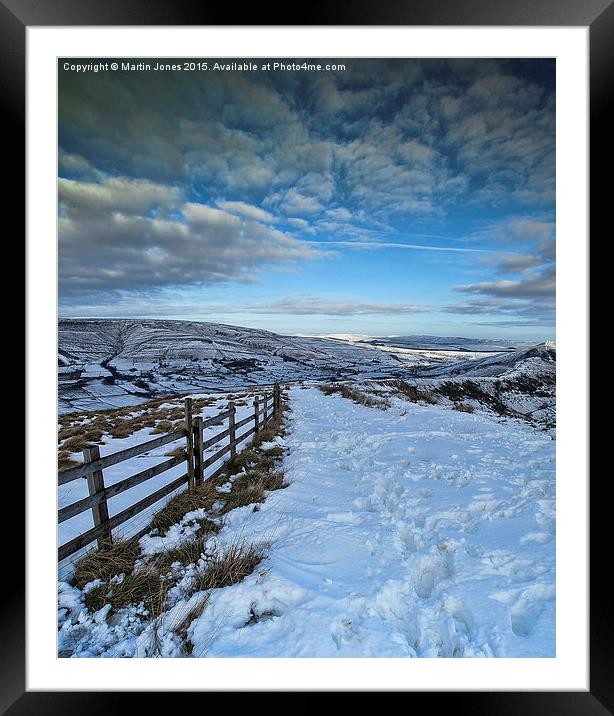  Mam Tor in the Snow Framed Mounted Print by K7 Photography