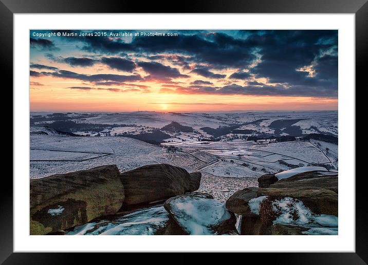  The Rocks at Sunset Framed Mounted Print by K7 Photography