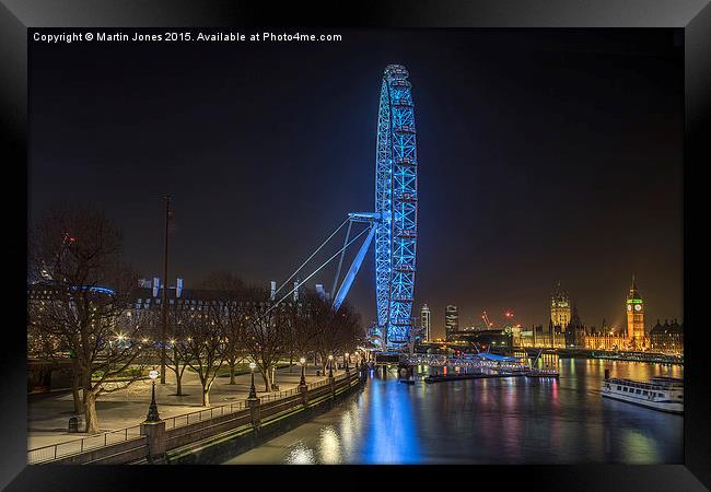 The London Eye and Westminster  Framed Print by K7 Photography
