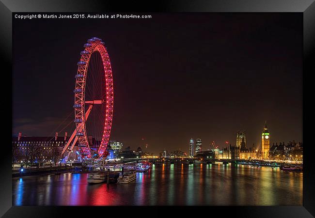 The London Eye and County Hall Framed Print by K7 Photography