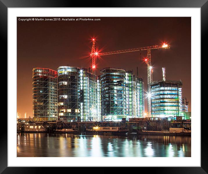 The Cranes of Battersea Framed Mounted Print by K7 Photography