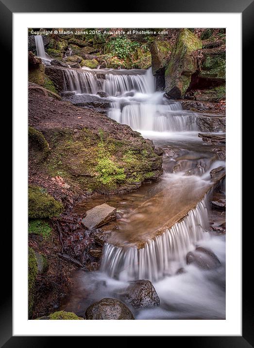  The Waterfalls of Lumsdale Framed Mounted Print by K7 Photography