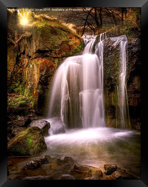  Evening over The Falls at Lumsdale Framed Print by K7 Photography