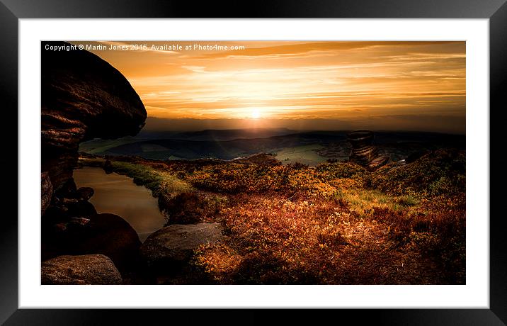  Sundown over Kinder Framed Mounted Print by K7 Photography