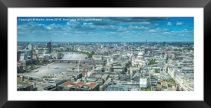  London Skyline Westwards Framed Mounted Print by K7 Photography
