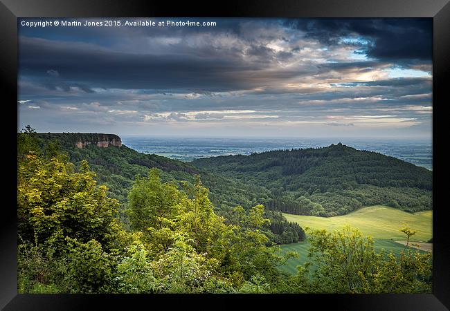  Roulston Scar from Sutton Bank Framed Print by K7 Photography