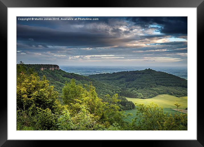  Roulston Scar from Sutton Bank Framed Mounted Print by K7 Photography