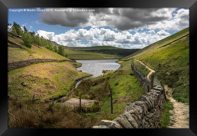  Kinder Reservoir from Williams Clough Framed Print by K7 Photography