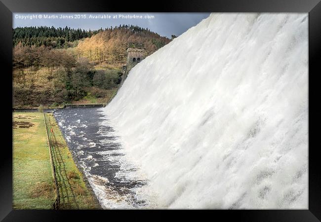  Derwent Dam in Full Speight Framed Print by K7 Photography